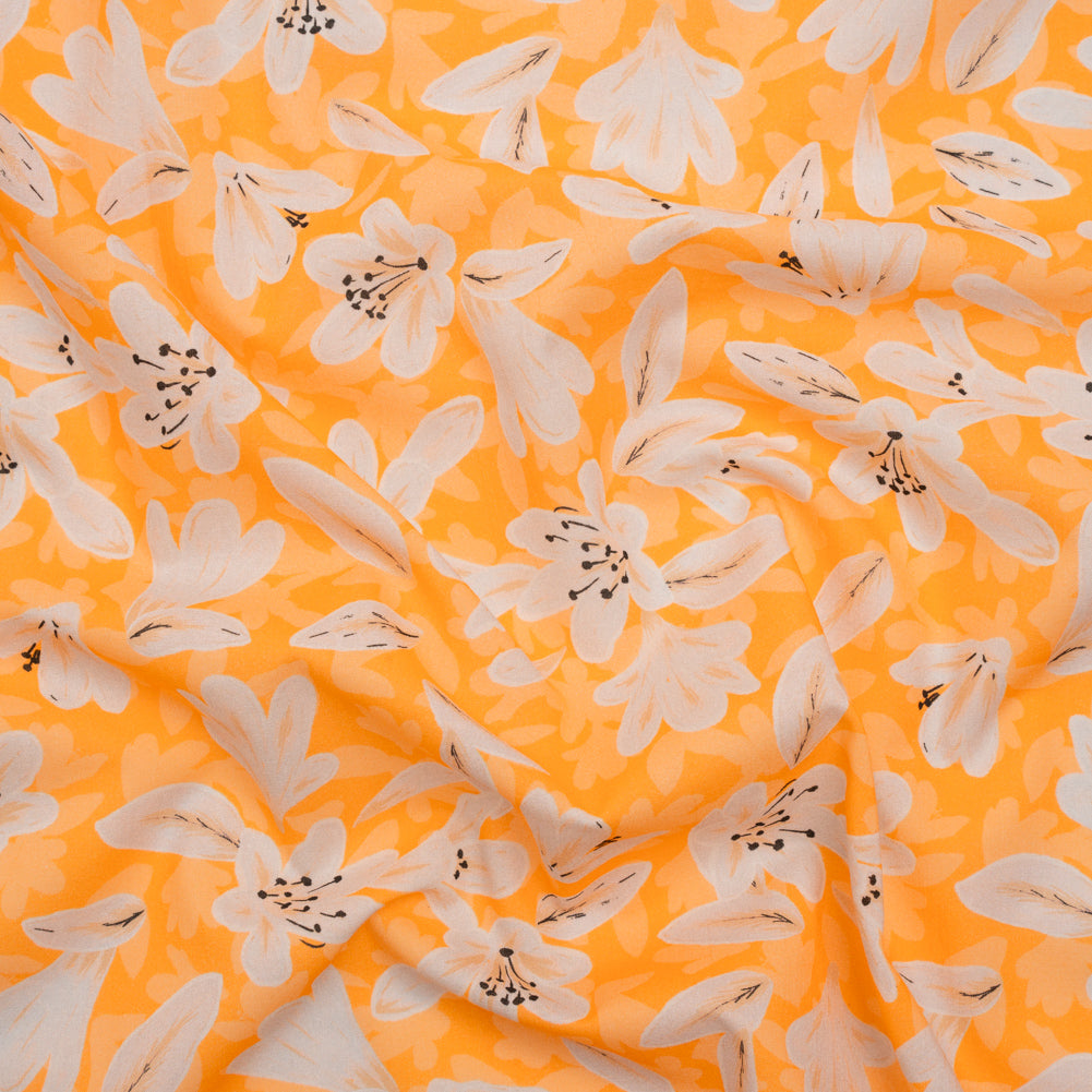 Cotton Voile - Yellow Floral - Daybreak Bloom Print - Mood Exclusive Chariot Collection - Joann Fabrics