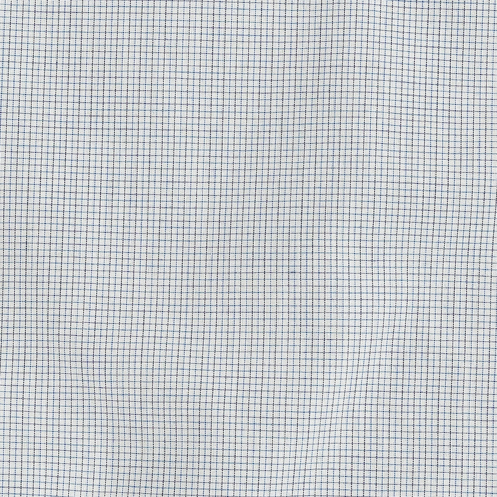 Premium Cornflower Blue and Black Graph Check Cotton Shirting - Joann Fabrics