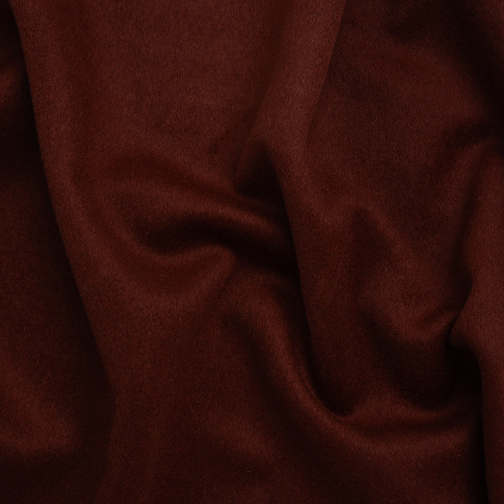 Brushed Wool Blend Coating - Burgundy - Deadstock - Joann Fabrics
