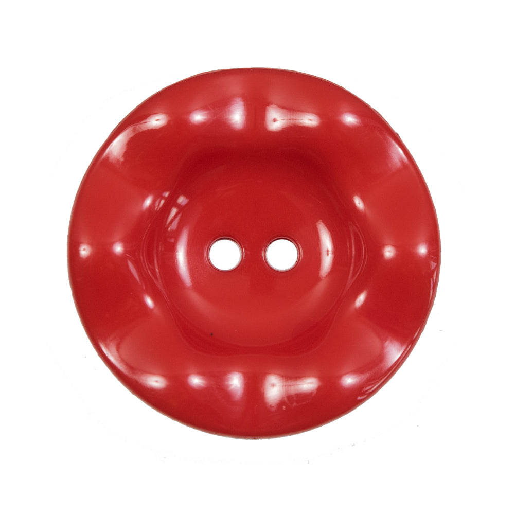 Italian Red Wavy Plastic 2-Hole - 44L/28mm - Joann Fabrics