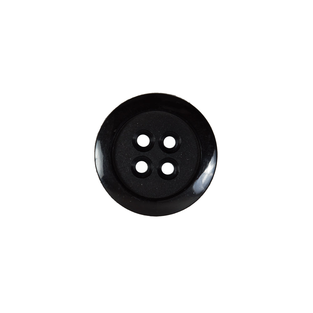 Italian Black Nylon 4-Hole Button - 24L/15mm - Joann Fabrics