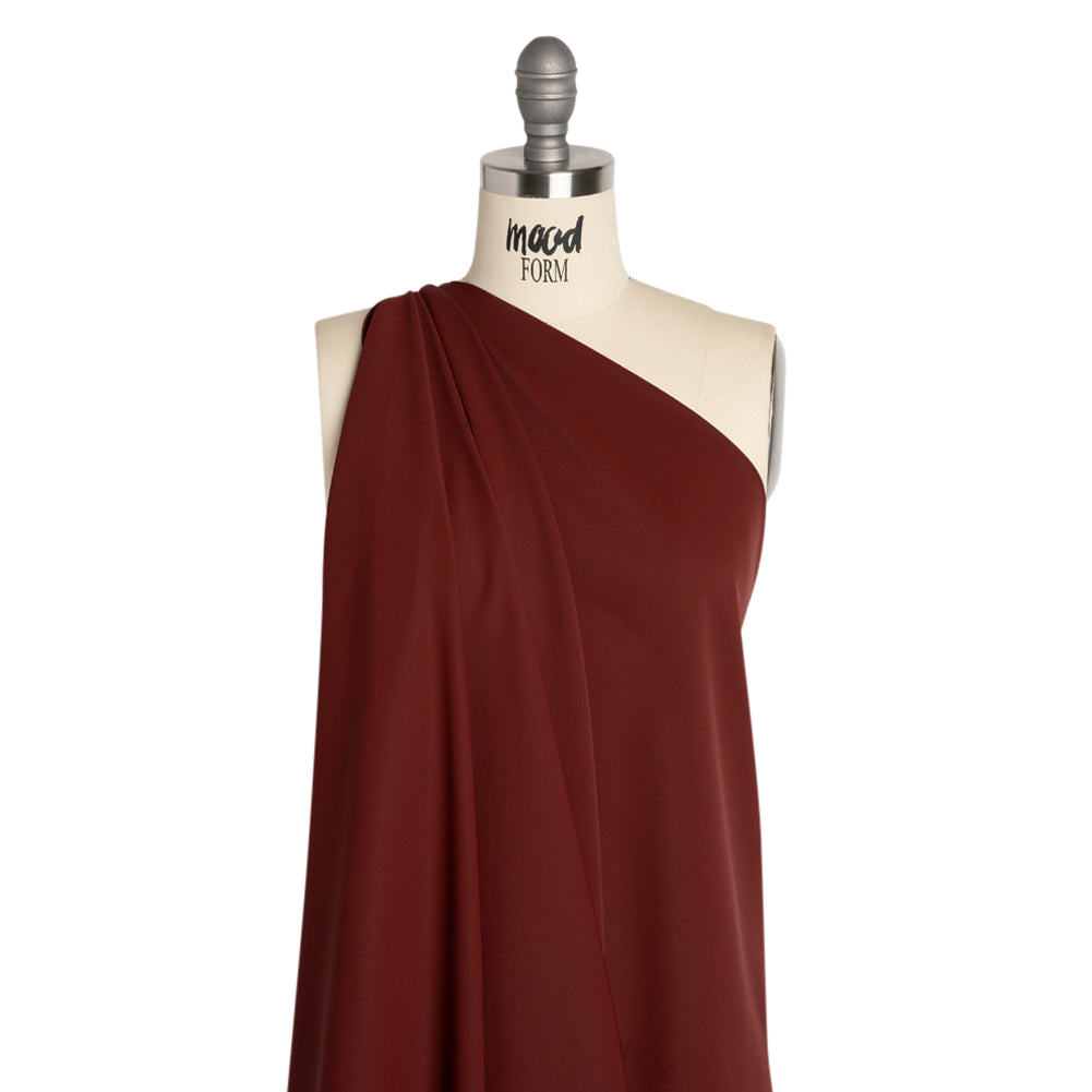 Polyester Double Georgette - Burgundy - Mimosa Collection by Mood - Joann Fabrics