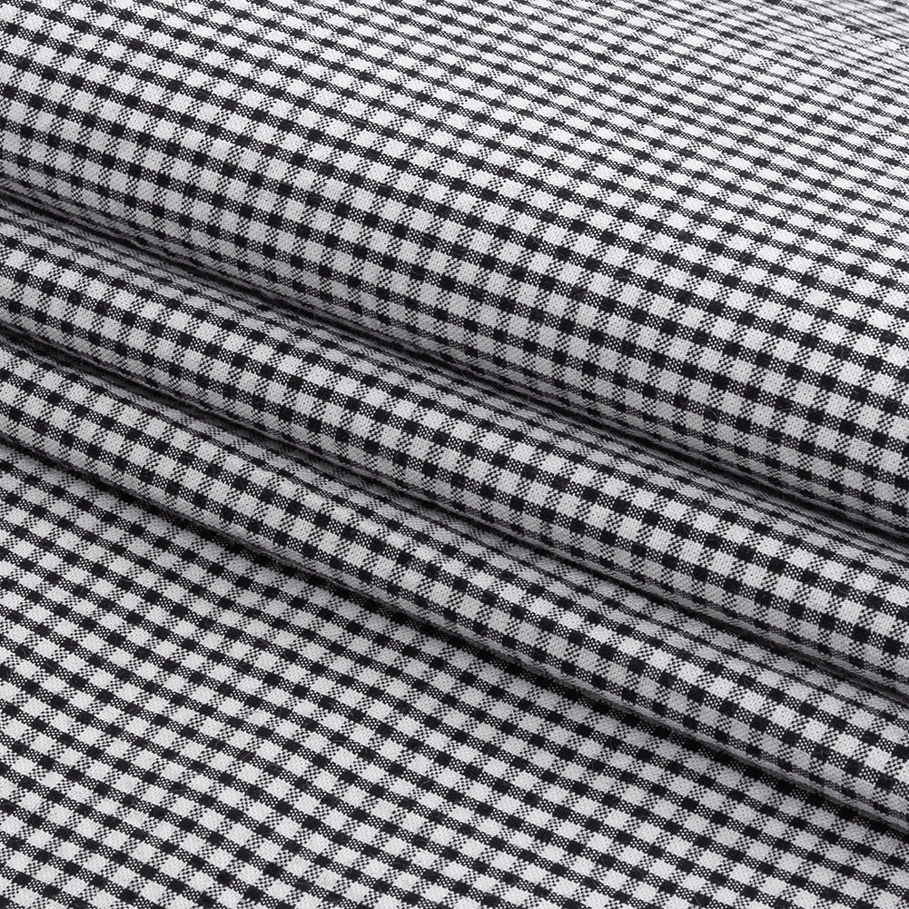 Organic Cotton Seersucker - Black Gingham - Olinda Collection - Joann Fabrics