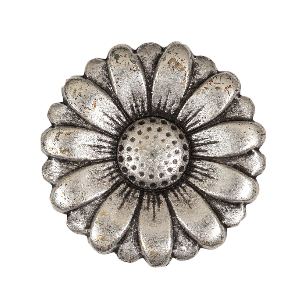 Silver Sunflower Shank Back Metal Button - 48L/30.5mm - Joann Fabrics