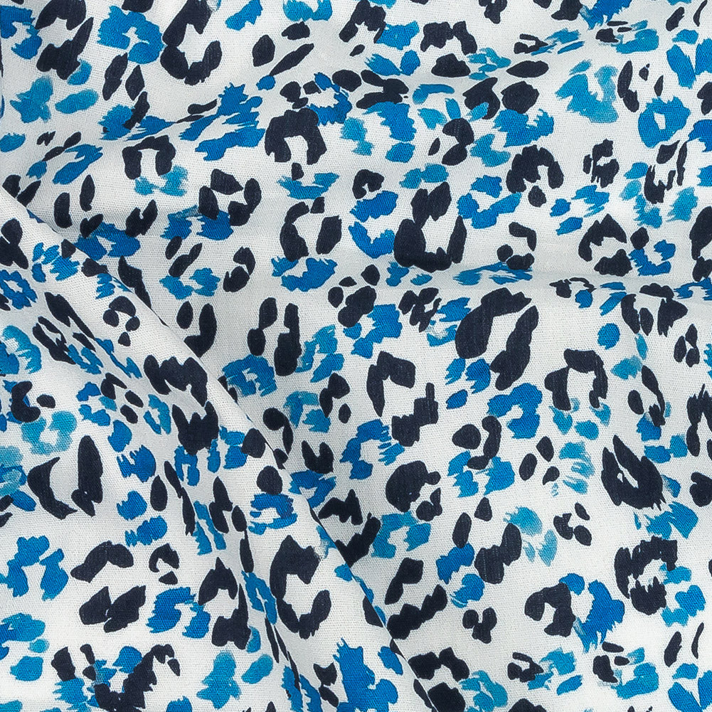 Mood Exclusive Blue Magnificent Motley Cotton Poplin - Joann Fabrics