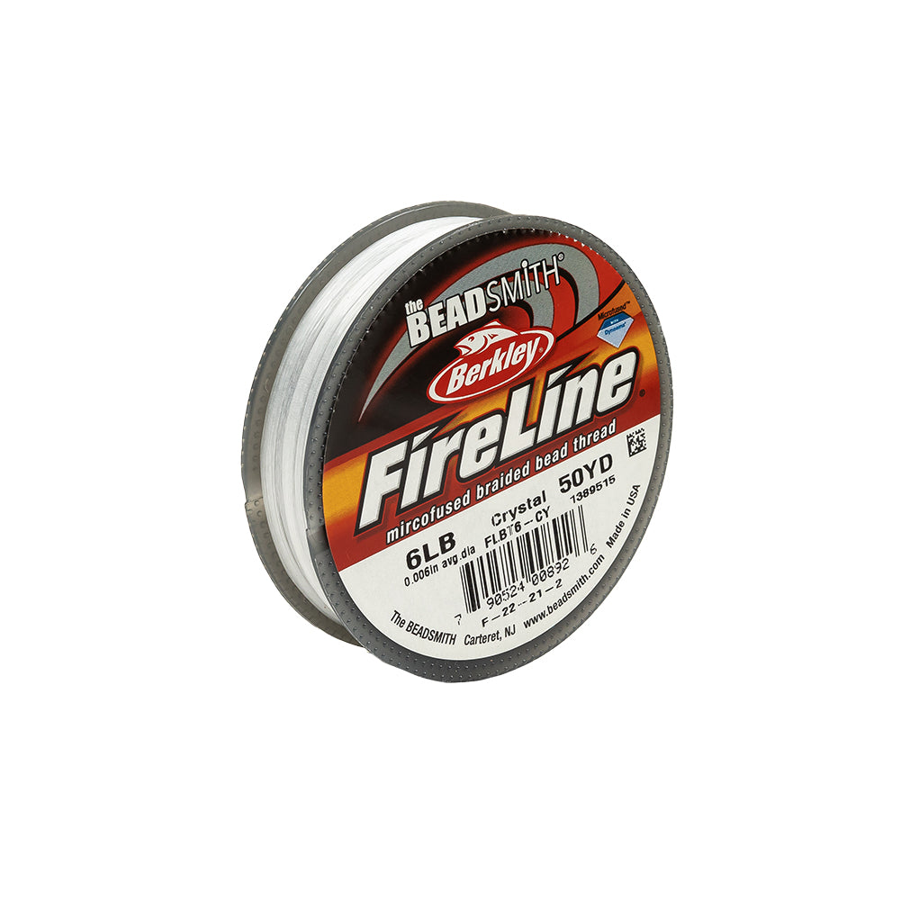 Fireline 6lb Microfused Braided Bead Thread - 50yd Spool - Crystal - Joann Fabrics