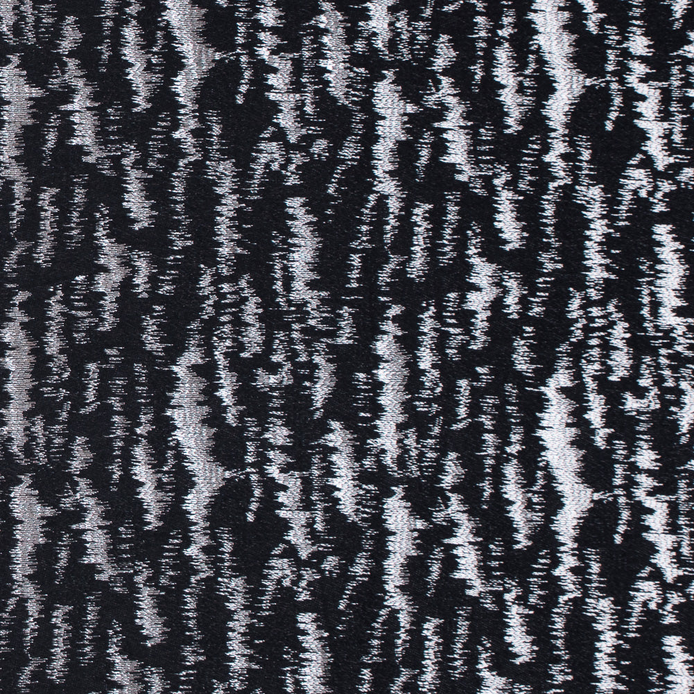 Black and Metallic Beige Ikat Brocade - Joann Fabrics
