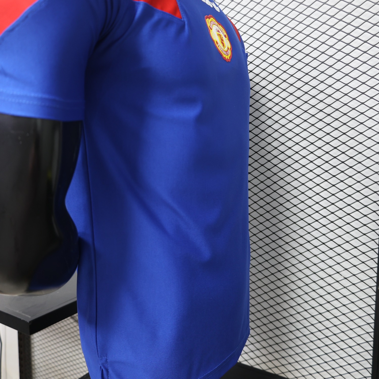 Manchester United 26-27 Blue Red White Retro Style Casual Jersey - Player Version - UnitedFutballJersey