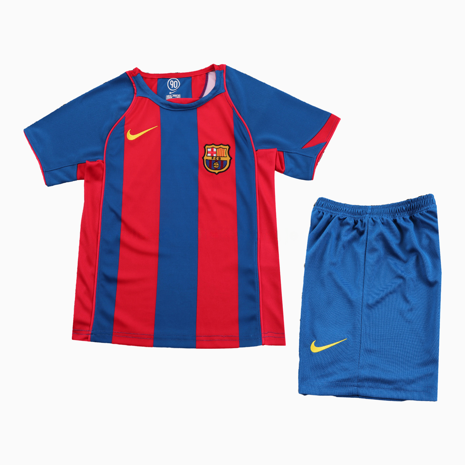 Retro Barcelona 2004-05 Home Kids Kit - UnitedFutballJersey