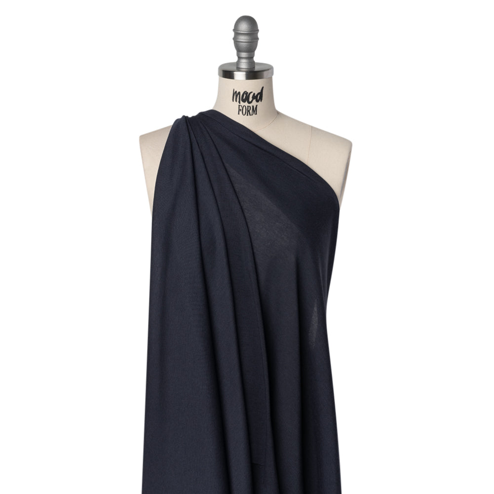 Polyester 1x1 Rib Knit - Navy Blue - Deadstock - Joann Fabrics