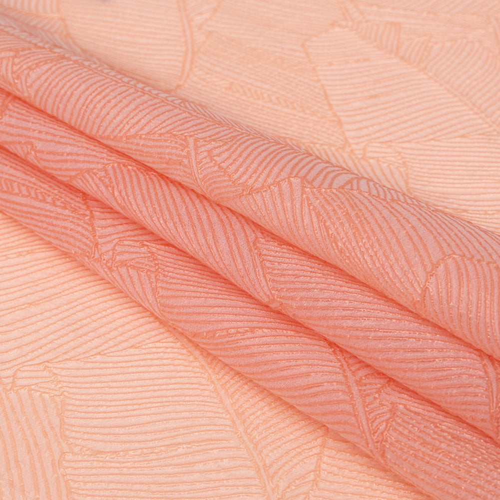 Luminous Coral Double-Layer Organza Brocade - Joann Fabrics
