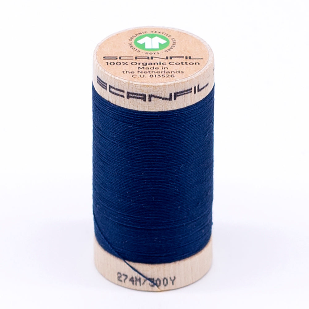 SCANFIL® 30wt Organic Pima Cotton Thread 300 yds - 4865 Sailor Blue - Joann Fabrics