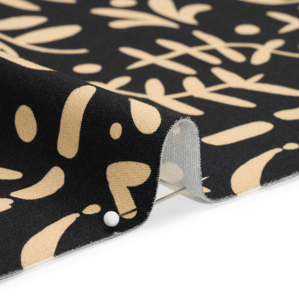 Mood Exclusive Black Vegetation View Stretch Cotton Twill - Joann Fabrics