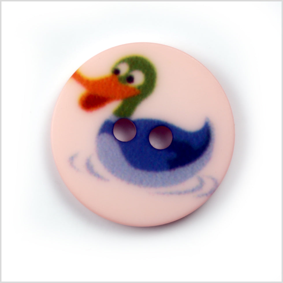 Pink Kids Duck Button - 24L/15mm - Joann Fabrics