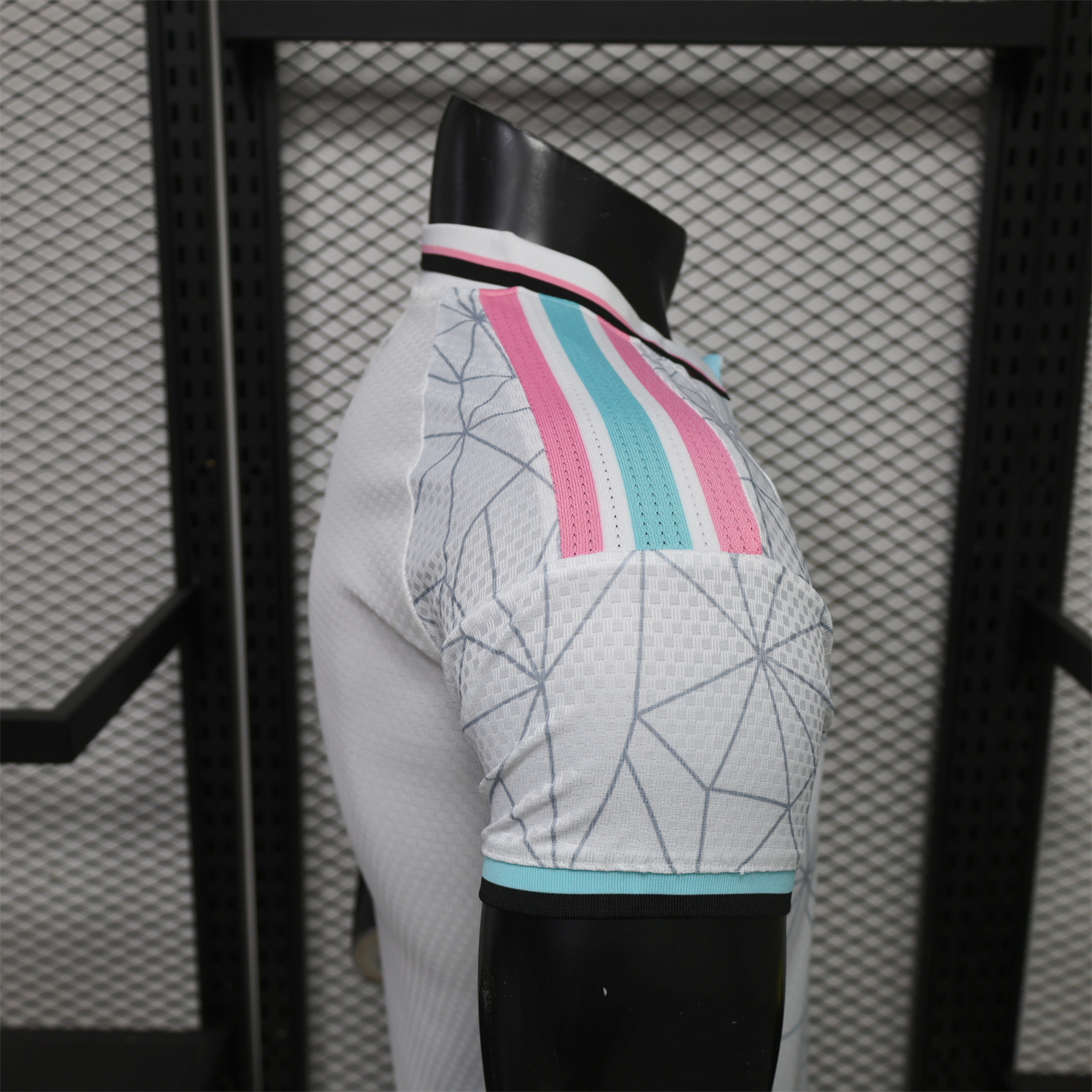 INT M.A.M 26-27 Grey-Blue Lines White Special Jersey - Player Version - UnitedFutballJersey