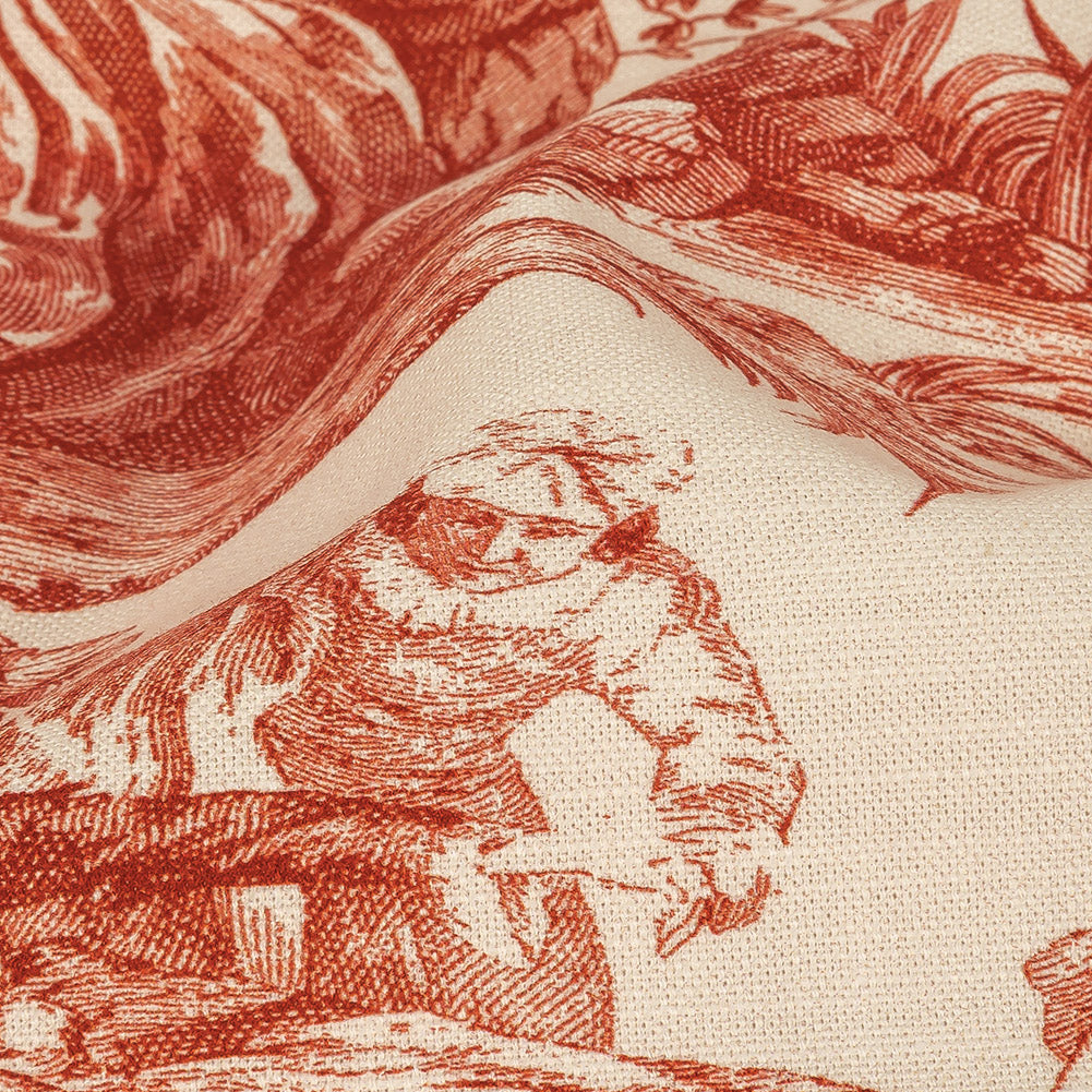 Victoria Amaryllis Toile Printed Cotton Canvas - Joann Fabrics