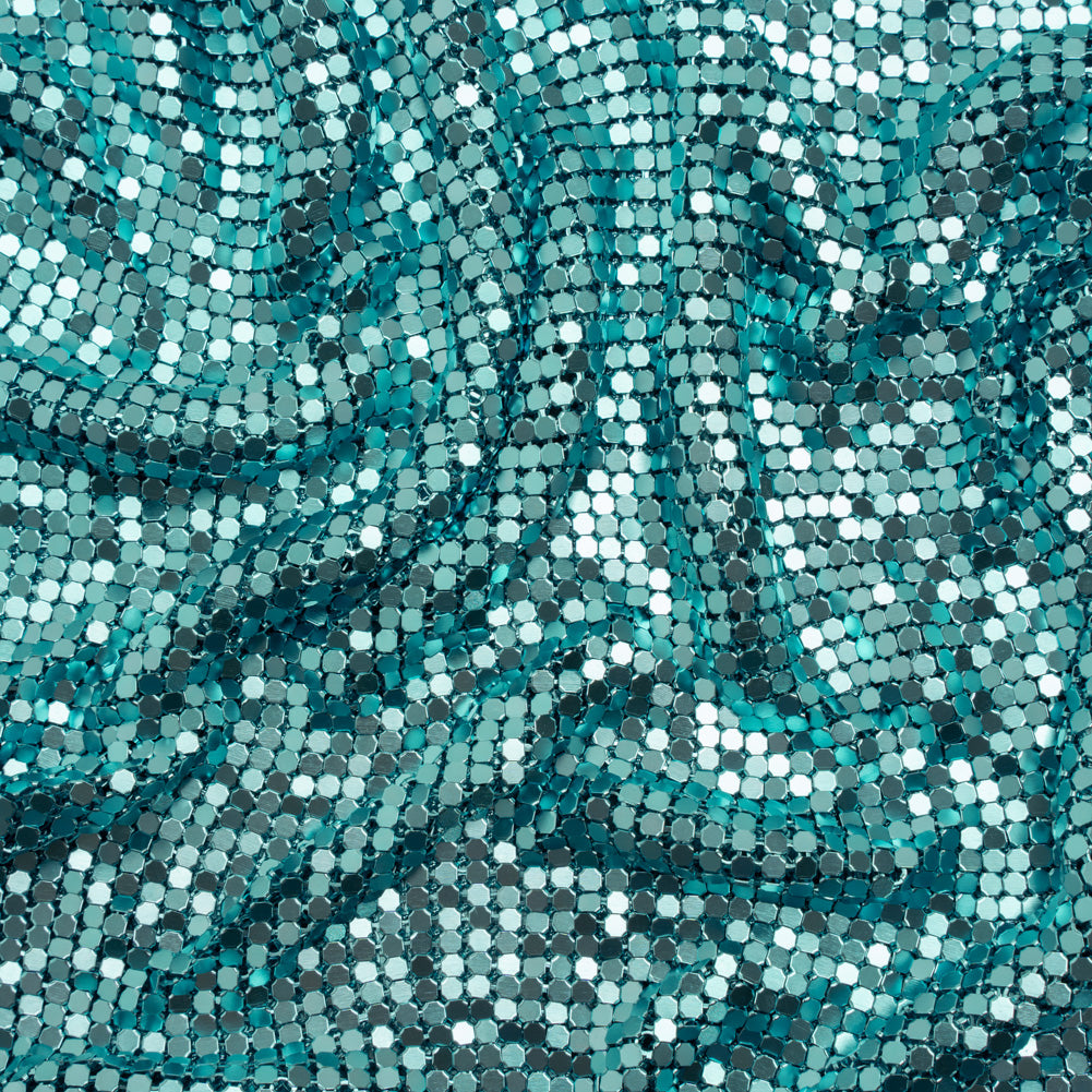 Aluminum Chainmail Fabric Panel, 3mm Tubular - Light Blue - Joan Collection - Joann Fabrics