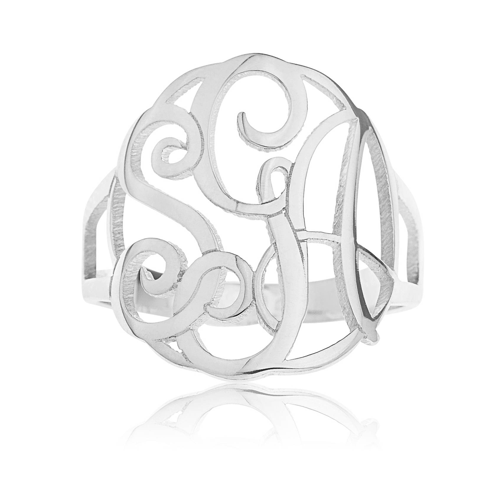 Personalized Sterling Monogram Ring - Northstyle Catalog