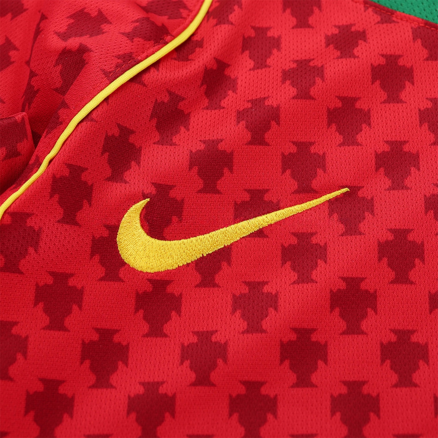 Retro Portugal 2004 Home Long Sleeves Kids Kit - UnitedFutballJersey