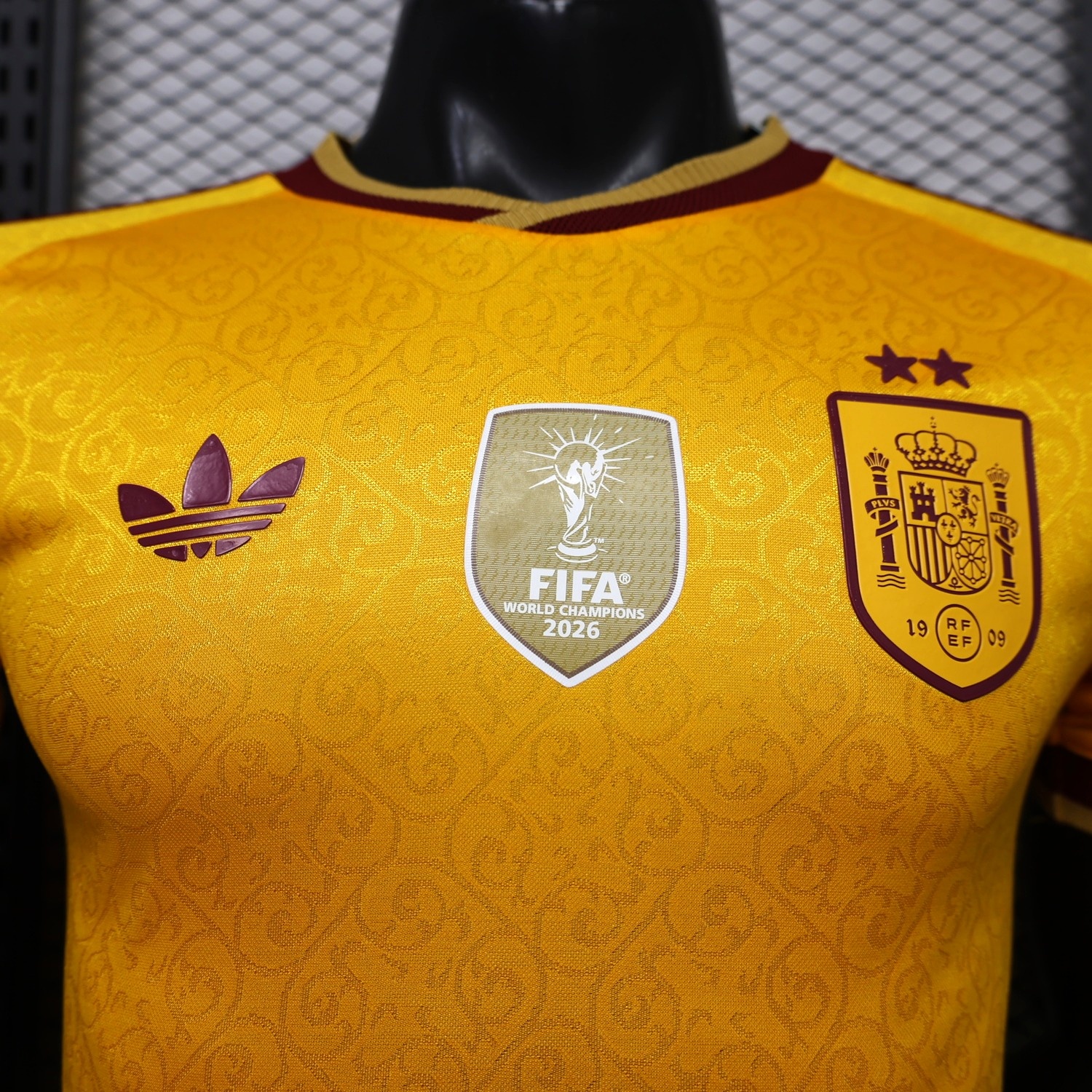 Spain 2026 Yellow Two-Star Special Jersey - Player Version - UnitedFutballJersey