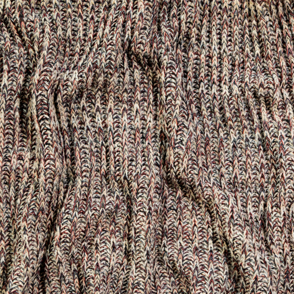 Italian Red, Blue and Taupe Chunky Wool Knit - Joann Fabrics