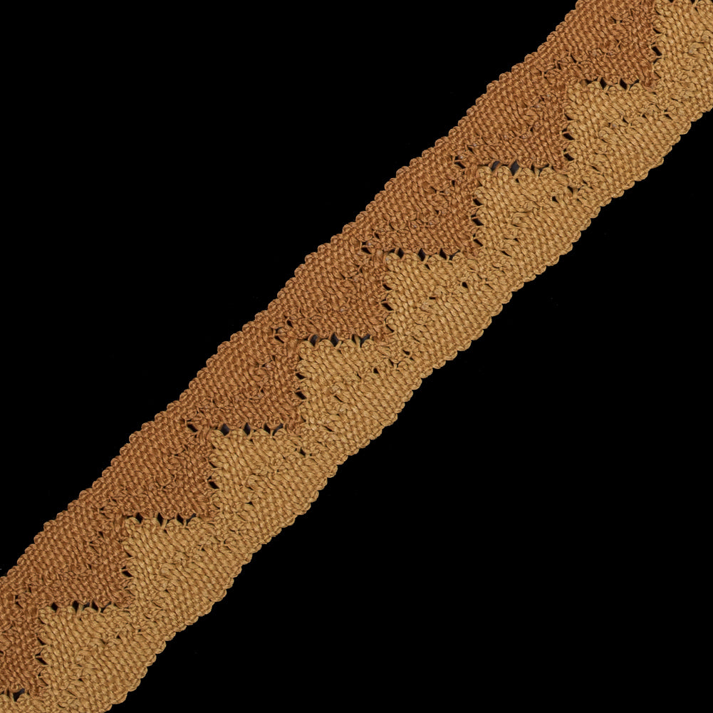 Gold Two-Tone European Crochet Trim - 1