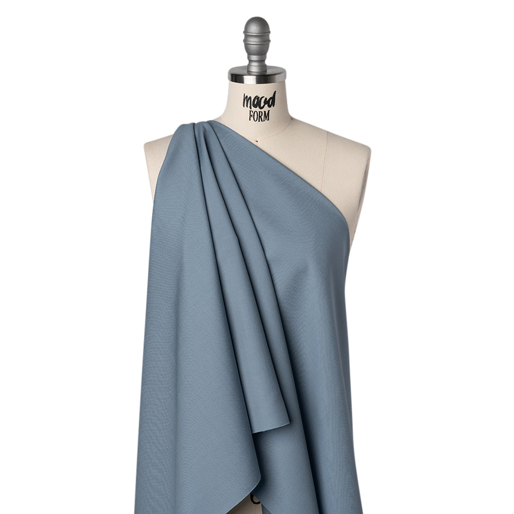 Summer Weight Wool Suiting by Alexander McQueen - Light Blue - Designer Deadstock - Joann Fabrics