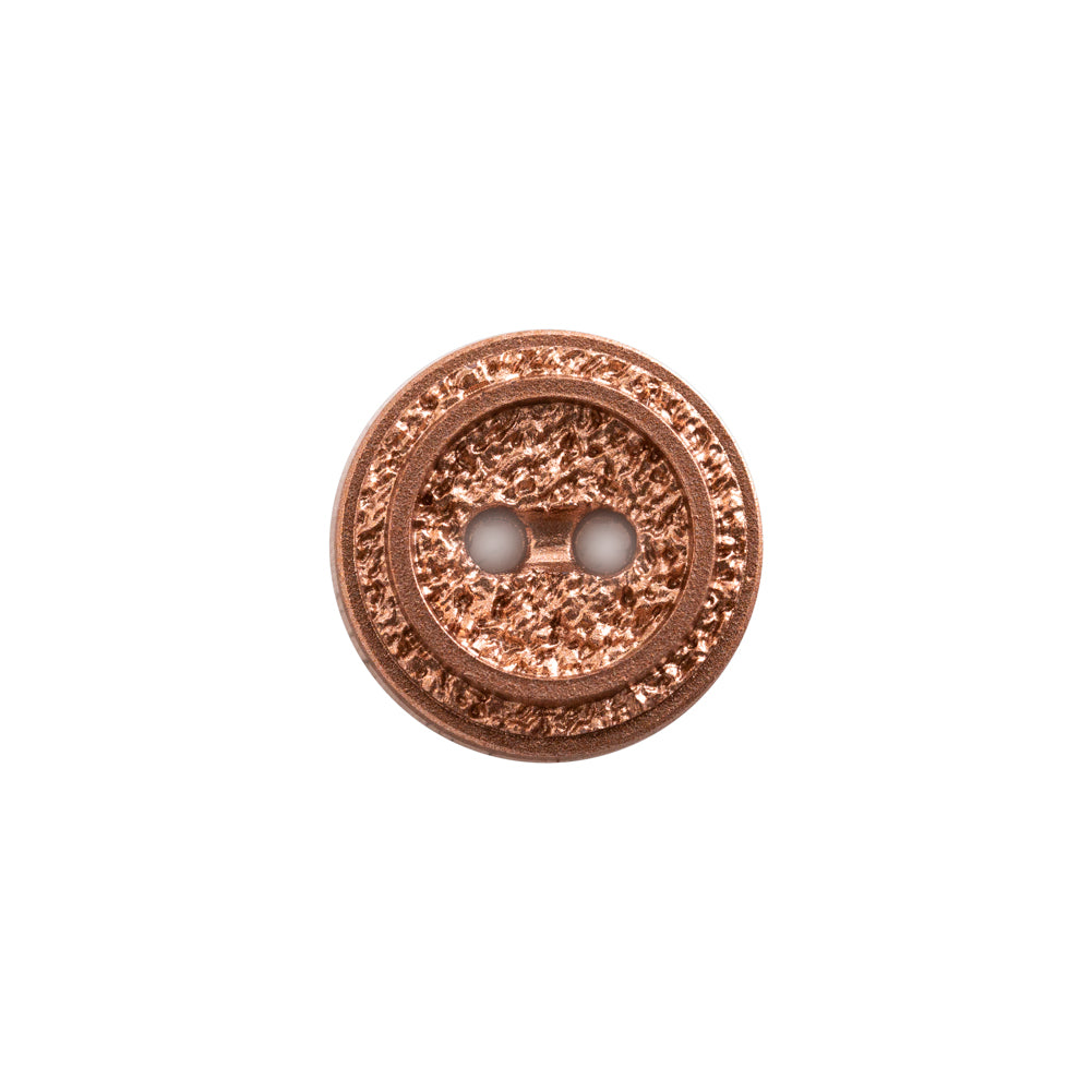 Italian Rose Gold Gravel 2-Hole Button - 24L/15mm - Joann Fabrics