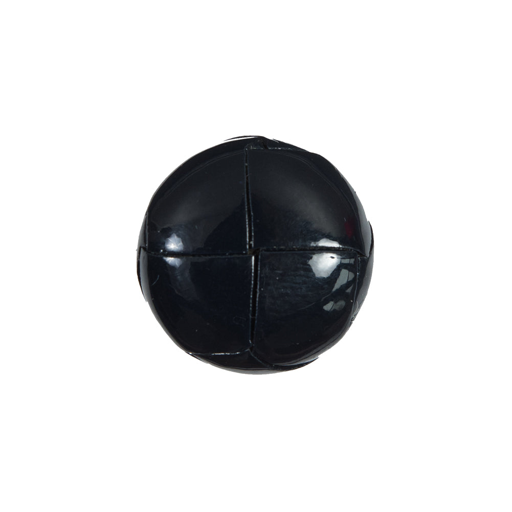 Dark Navy Glossy Leather Shank Back Button - 30L/19MM - Joann Fabrics
