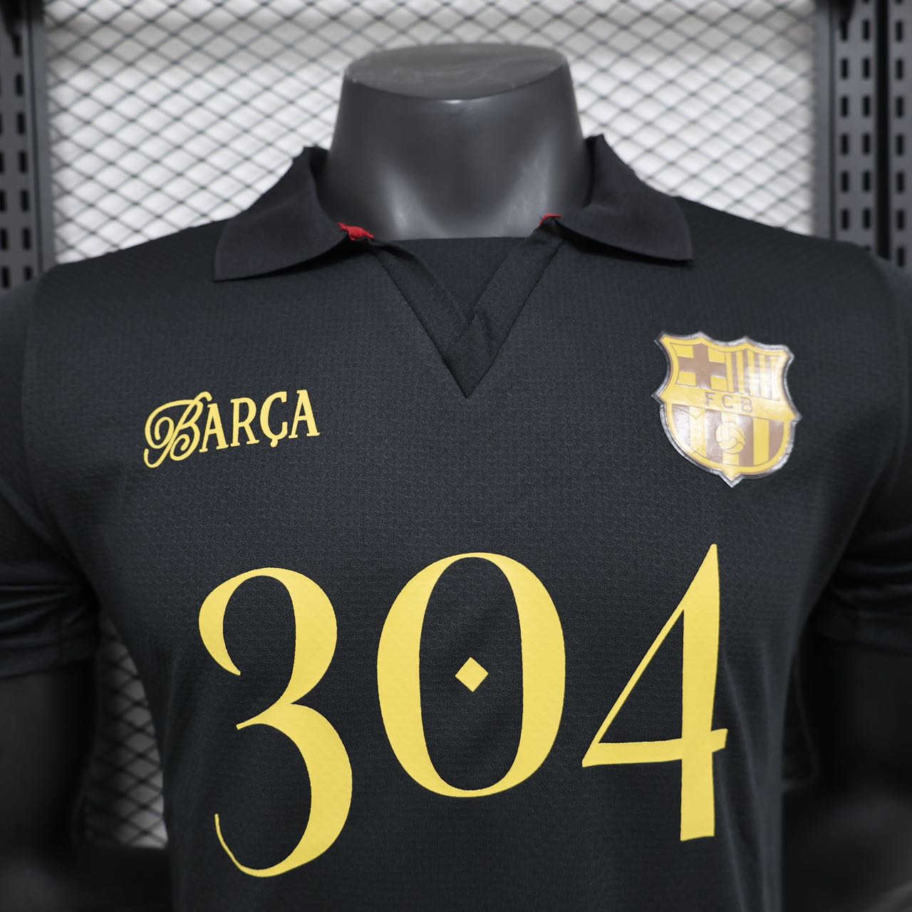 2024/2025 Player Version Barcelona 304 Anniversary Edition Black Jersey 1:1 Thai Quality