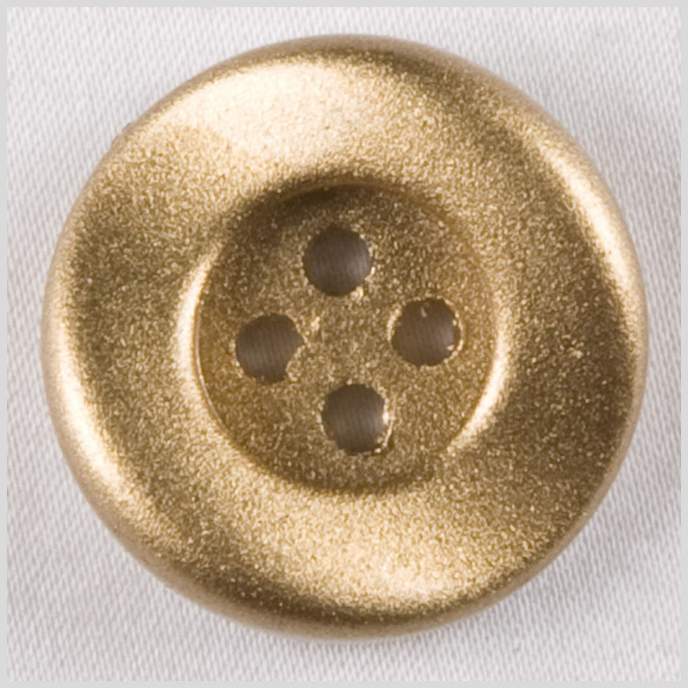 Plastic 4-Hole Button - 36L/23mm - Metallic Gold Tire Rim - Joann Fabrics
