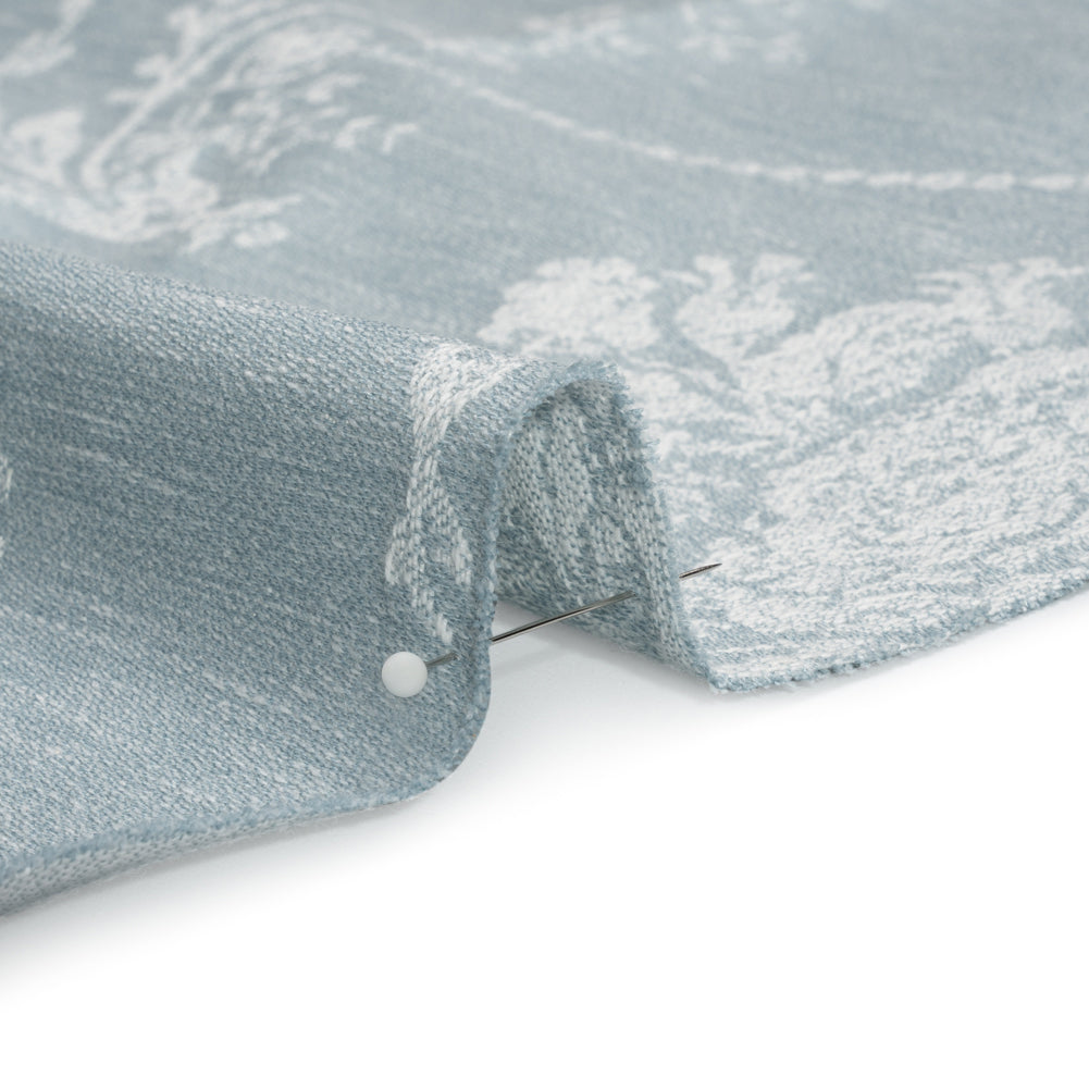 Polyester and Cotton Jacquard - Pale Seaspray Scrolls and Leaves - British Imported - Joann Fabrics