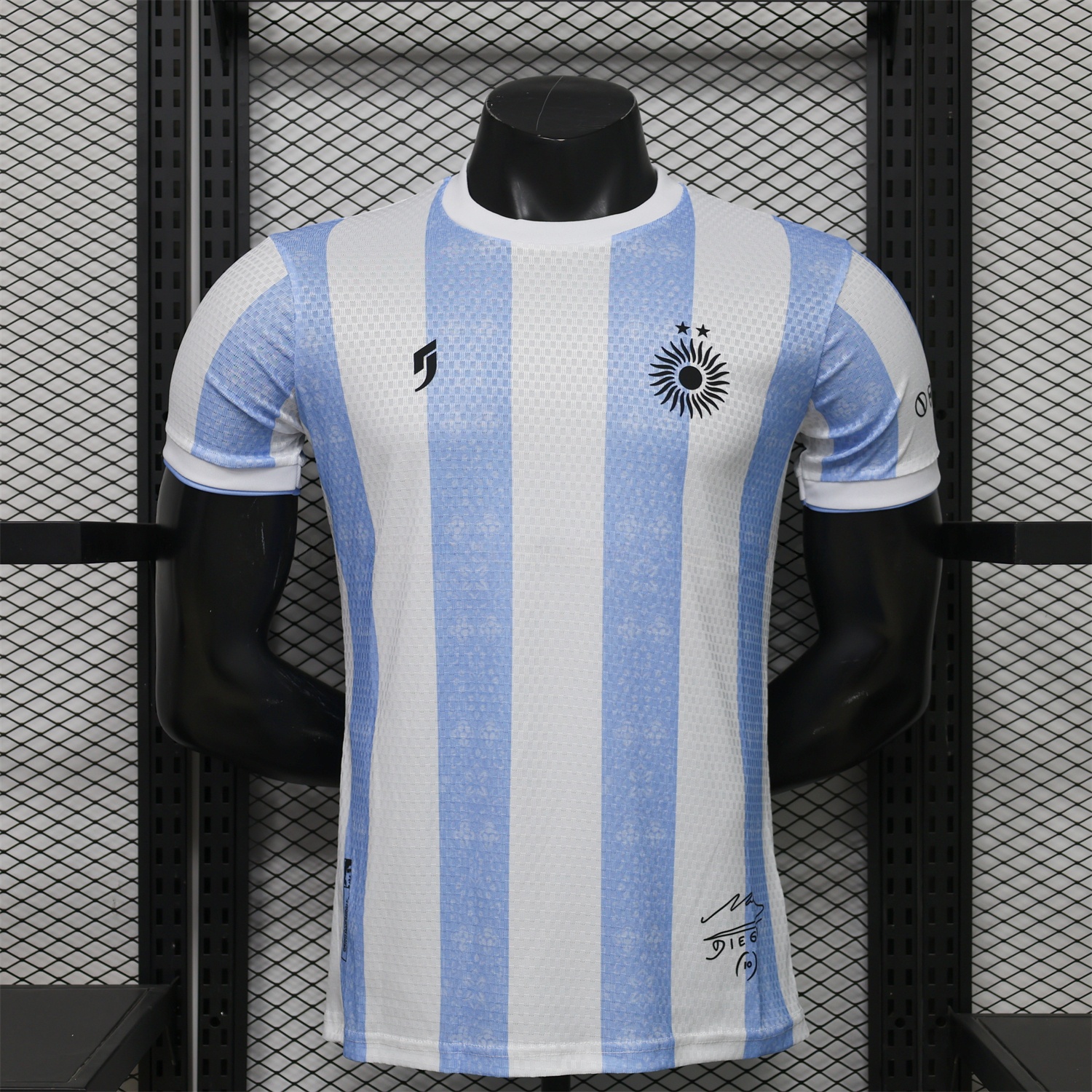 Argentina 2026 Blue And White Diego Memory Special Jersey - Player Version - UnitedFutballJersey