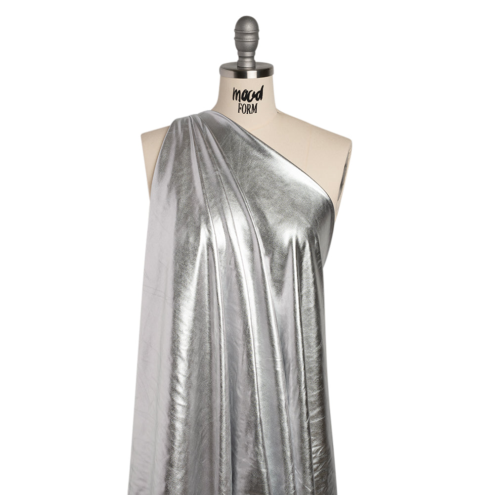 Yaya Han Metallic Foiled Stretch Spandex Polyester Jersey - Silver - Cosplay Collection - Joann Fabrics