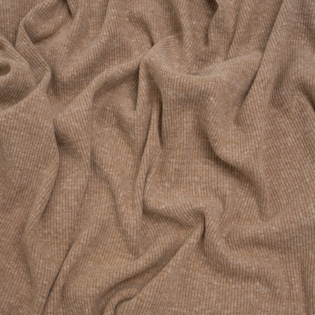 Stretch Brushed Double Face 2x2 Rib Knit - Pecan Beige - Deadstock - Joann Fabrics