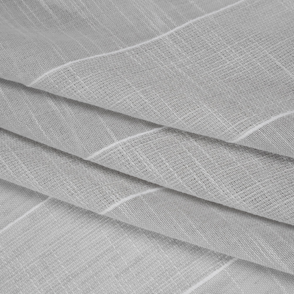 Textured Open Weave Double Wide Drapery Sheers Fabric - Pebble Tactile Stripes - British Imported - Joann Fabrics