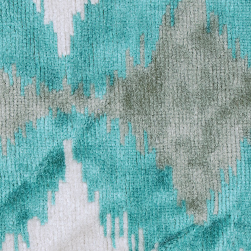 Teal Ikat Velvet - Joann Fabrics