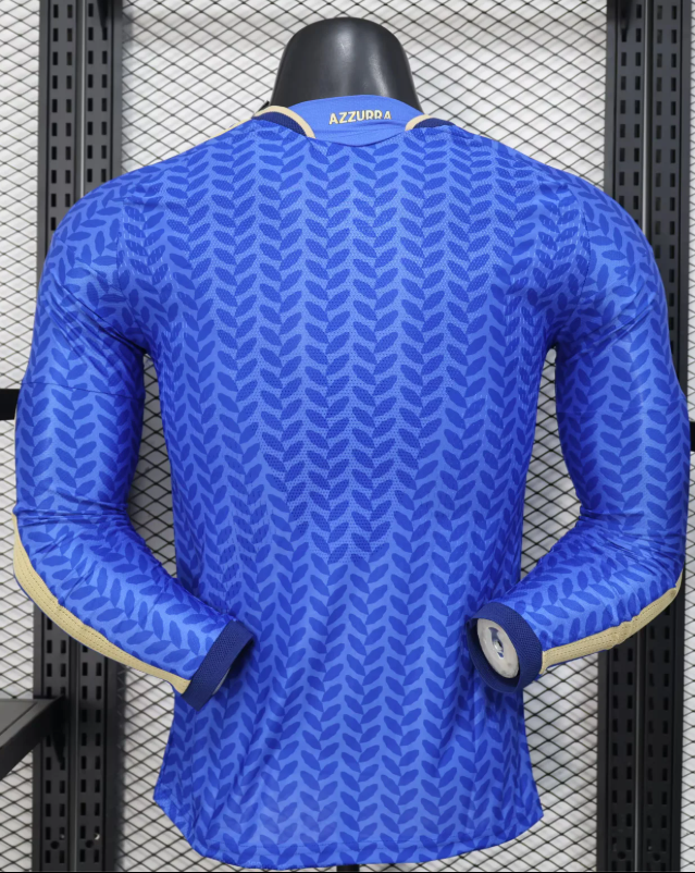 2026 Long Sleeve Player Version Italy Home Football Jersey 1:1 Thai quality