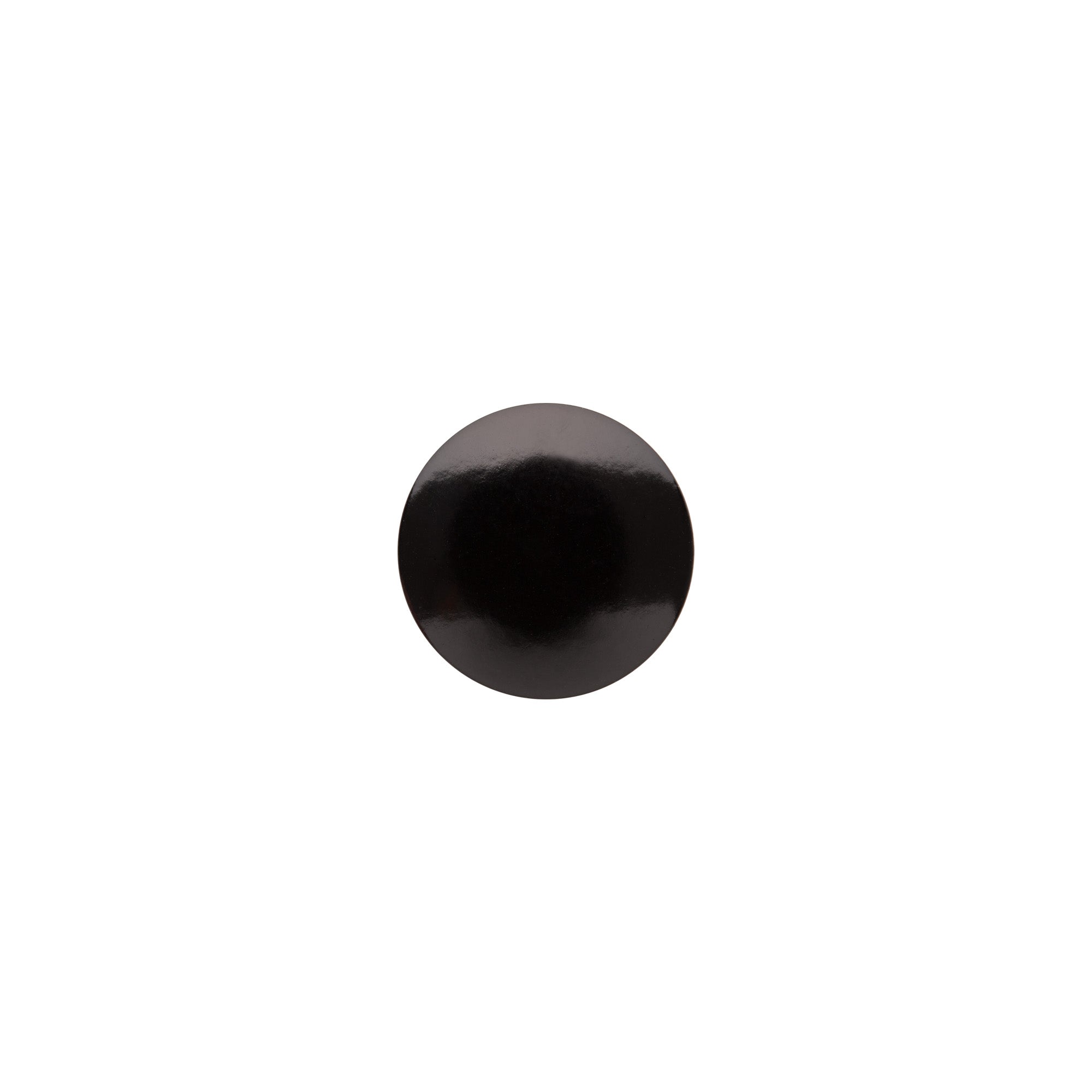 Italian Black Zamac Shank Back Button - 24L/15mm - Joann Fabrics