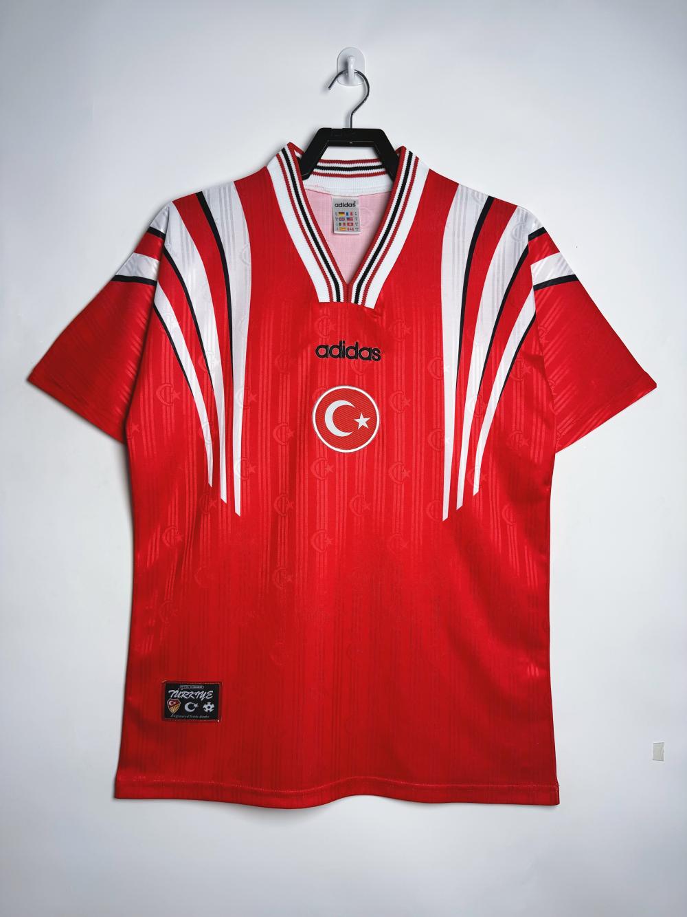 1996 Retro Türkiye National Team Home Football Shirt 1:1 Thai Quality