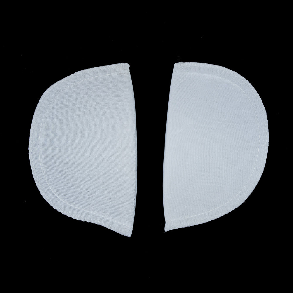 Foam Shoulder Pads Covered with White Polyester - 6