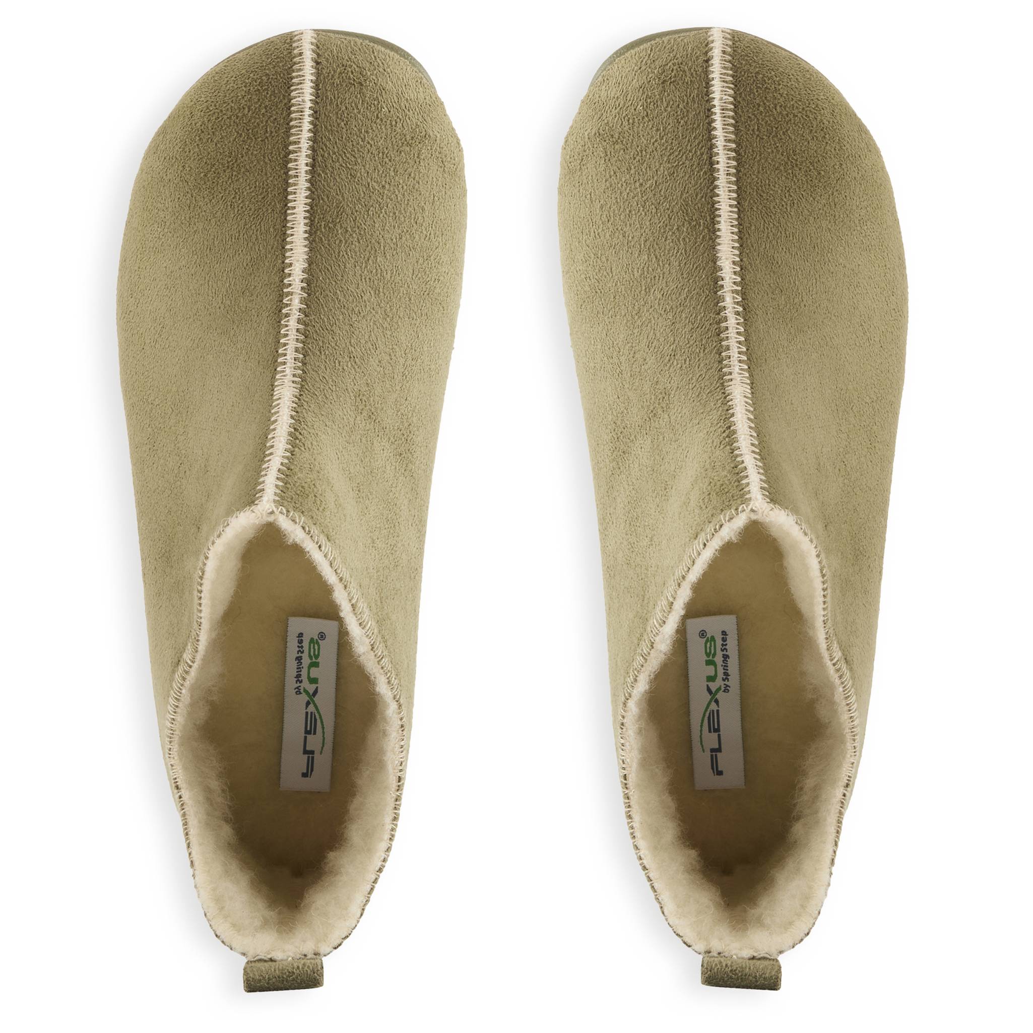 Spring Step® Microsuede Slipper Booties, Wool Lining, Pull Tab Entry - Northstyle Catalog