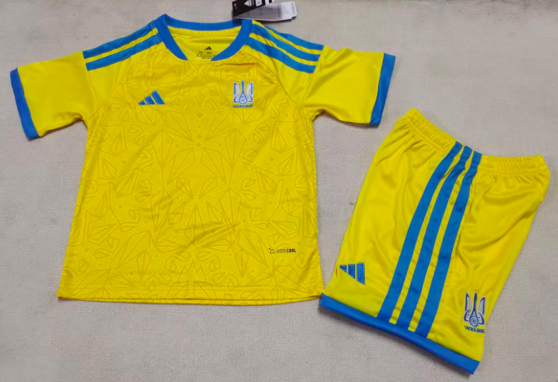 2026 Ukraine National Team Home Football Jersey 1:1 Thai Quality Kids Size