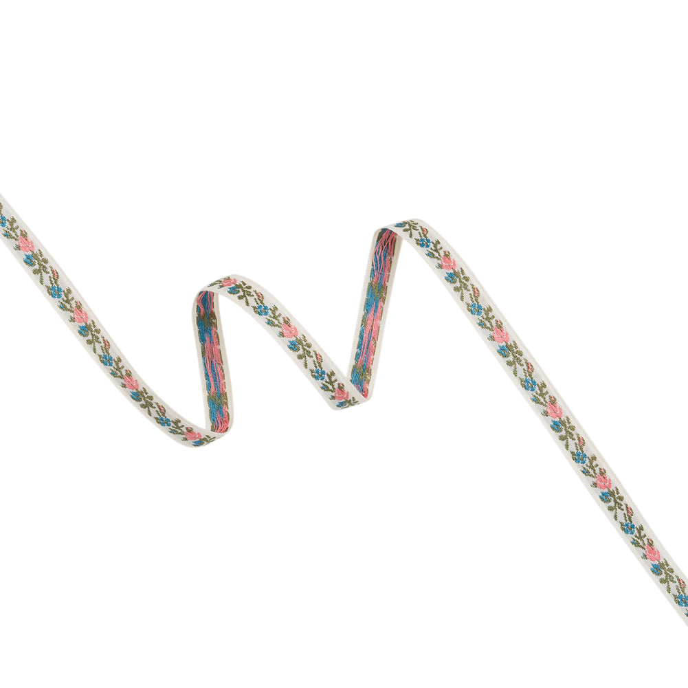 Cotton Jacquard Ribbon - 0.375