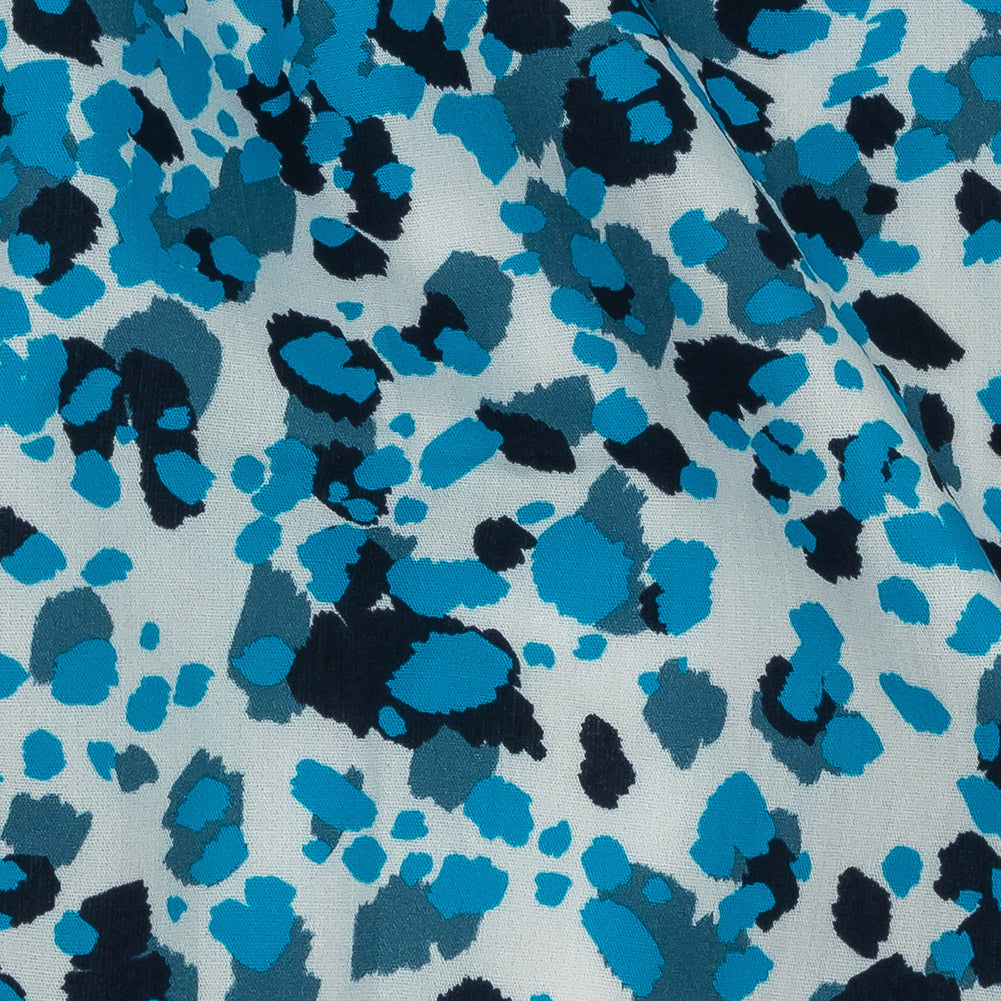 Mood Exclusive Blue Sunspot Soul Cotton Poplin - Joann Fabrics