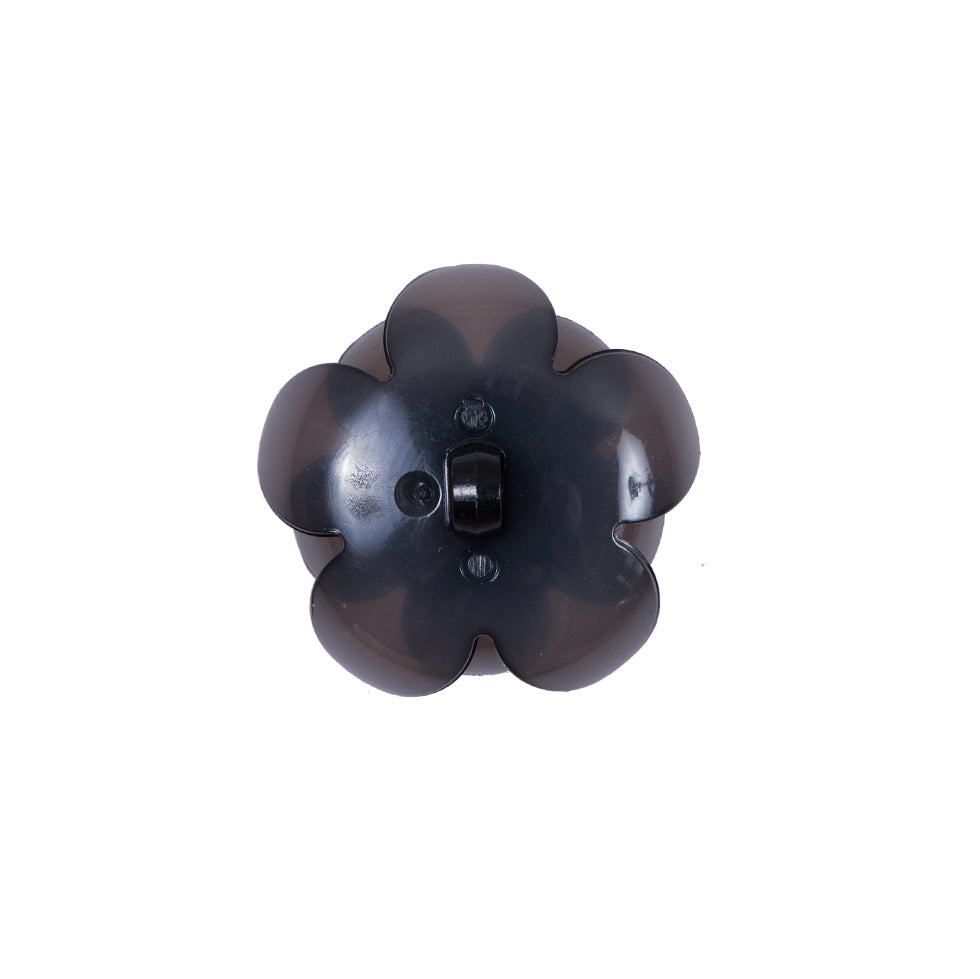 Italian Black Floral Shank-Back Button - 32L/20mm - Joann Fabrics