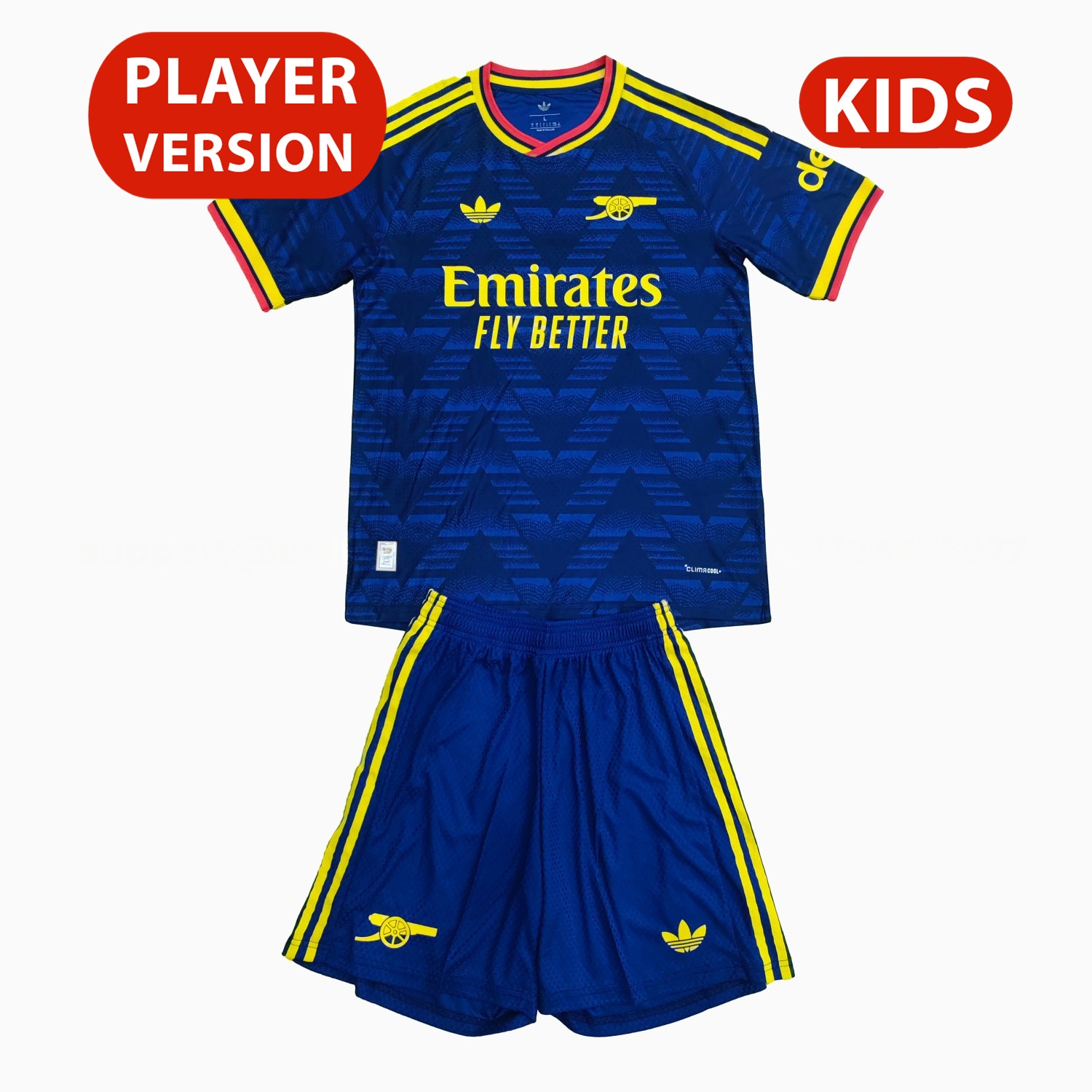 Arsenal 26-27 Away Kids Kit - Player Version - UnitedFutballJersey