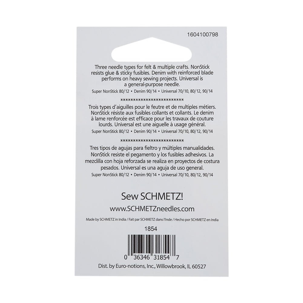 Schmetz Felt and Craft Machine Needles - Assorted Sizes and Types - 5 ct - Joann Fabrics