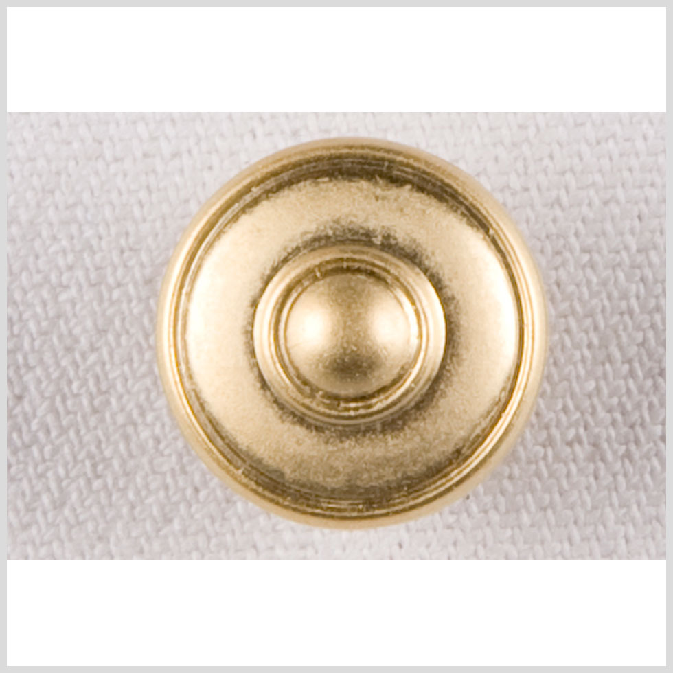 Metal Shank Back Button - 24L/15mm - Gold Concentric Rings - Joann Fabrics