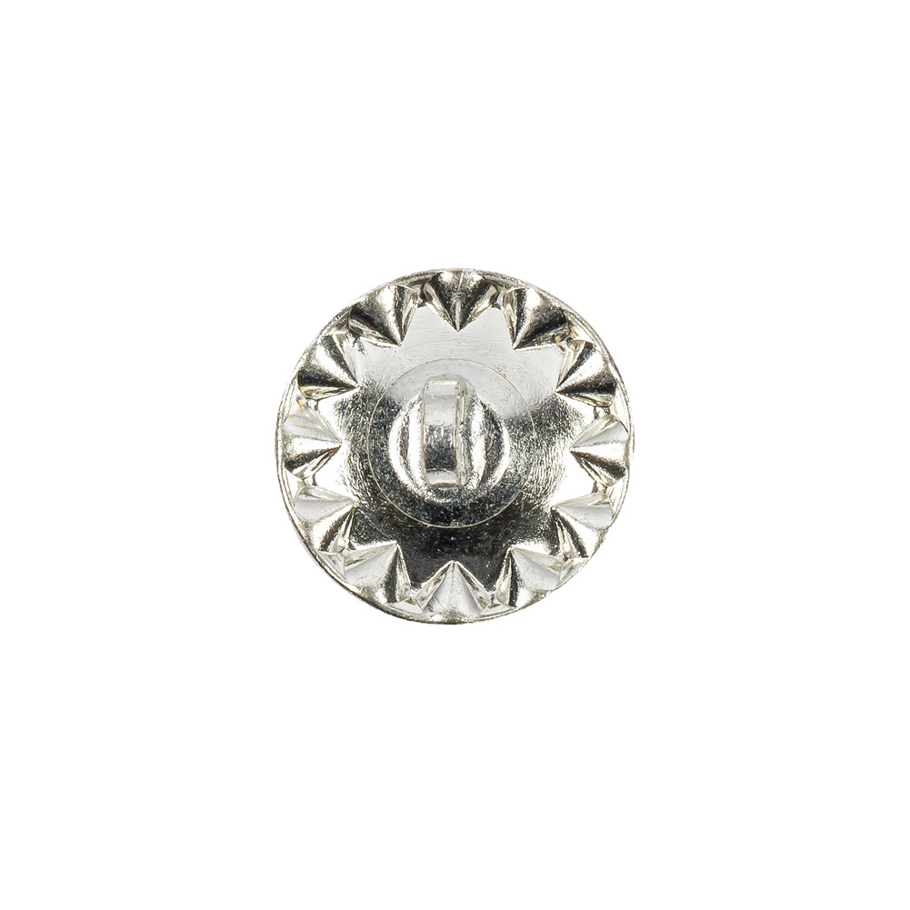 Vintage Crystal Rhinestones and Silver Metal Shank Back Button With No Center - 24L/15mm - Joann Fabrics